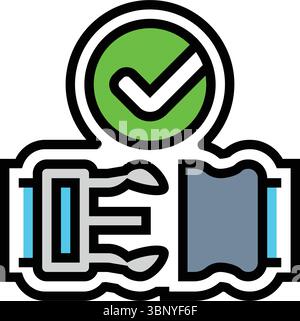 quick release color icon vector illustration Stock Vector Image & Art ...