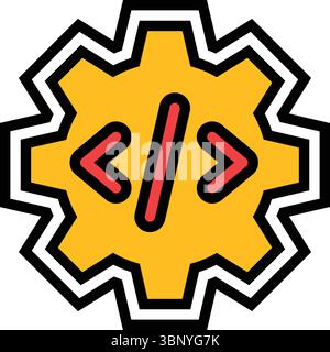 pre programmed features color icon vector illustration Stock Vector ...