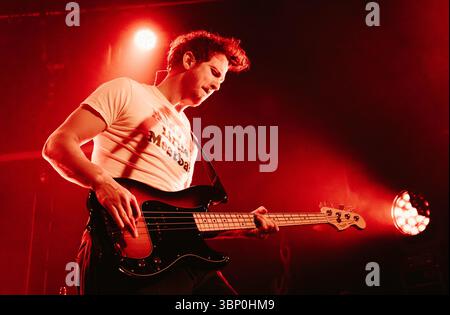 Sam Rourke performing live in Circa Waves at The Cambridge Junction ...