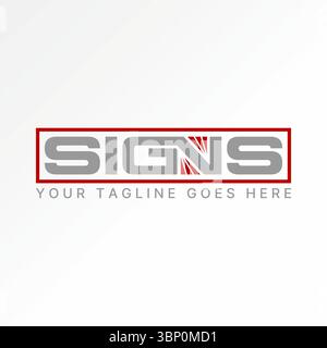 Logo design graphic concept creative premium vector stock image top sell text word Signs connected brand page company art timeline typography monogram Stock Vector