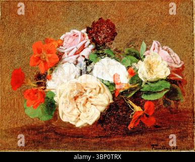 Roses 1883 by Henri Fantin-Latour Stock Photo - Alamy