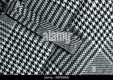 Macro texture polyester and viscose fabric top view Stock Photo