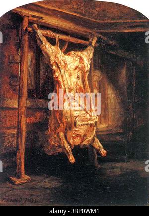 The Carcass of an Ox (Slaughtered Ox) 1655 by Rembrandt Stock Photo - Alamy