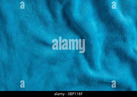 Macro texture cotton and polyester fabric top view Stock Photo