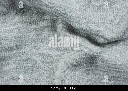 Macro View of Aged Cotton Polyester Cloth Surface with Fuzz and Wear Stock Photo