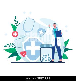 Occupational Health & Safety Stock Vector
