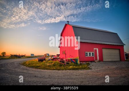 Longview, Alberta - June 8, 2025: Out buildings and landscapes on the ...