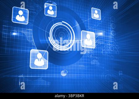 Futuristic technology interface Stock Photo