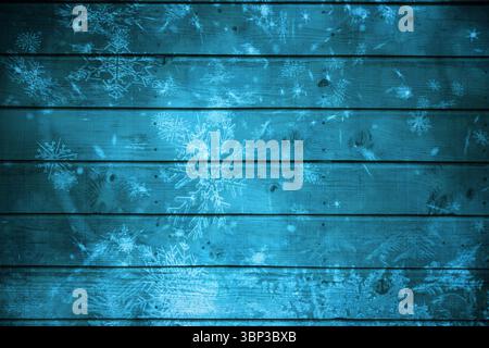 Wooden blue planks background Stock Photo