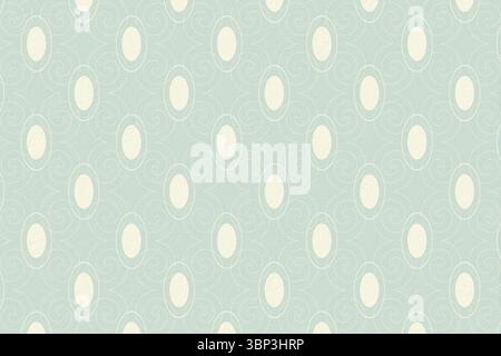Blue and cream patterned wallpaper Stock Photo