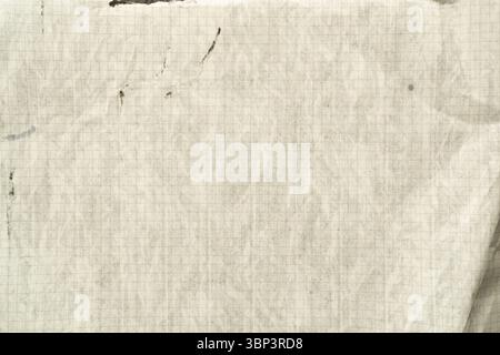 Dirty grid paper texture background Stock Photo