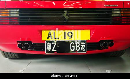 Testarossa Grille Rear Ferrari Testarossa rear detail Stock Photo - Alamy