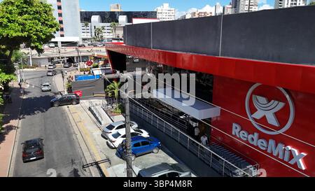 facade of the Redmix supermarket salvador, bahia, brazil - may 15, 2025: facade of the Redmix supermarket in the city of Salvador. SALVADOR BAHIA BRAZIL Copyright: xJoaxSouzax 150525JOA0109 Stock Photo