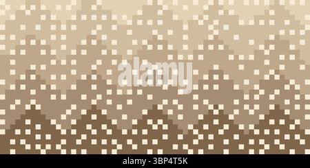 Abstract wave pixel art background. Stock Vector