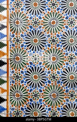 Wall detail, tiles, Lisbon, Portugal Stock Photo