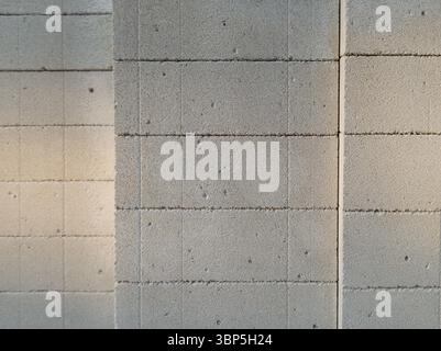 Aerated concrete wall close up texture Stock Photo