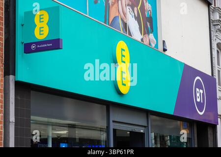 EE store in London England United Kingdom UK Stock Photo