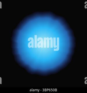 Thin concentric wavy circles that makes an abstract glowing organic shape. Line art vector element for your design. Stock Vector