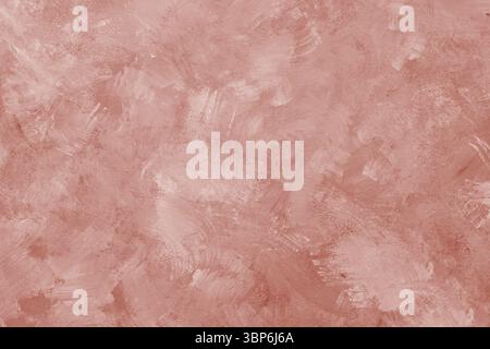 Pink brown plaster texture background with brush strokes for design and interior mockups Stock Photo