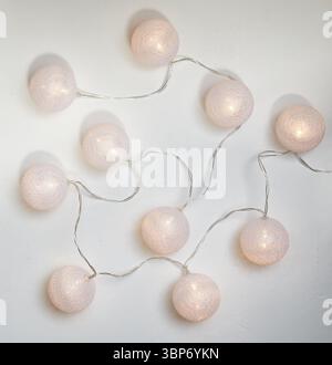 Decorative round light bulbs  isolated nature background with clipping path Stock Photo