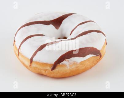 Chocolate Cream Pastry isolated nature background with clipping path Stock Photo