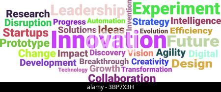 Innovation & Future Technology: Driving Growth, Leadership & Disruption Stock Vector