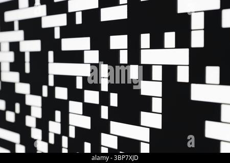 QR code abstract bacground. Hi tech backdrop, selective focus Stock Photo