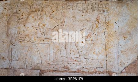 Tomb of Meryneith: funerary offering Stock Photo