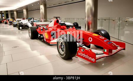 A Ferrari F2004 Formula 1 car at the Prince of Monaco's Collection