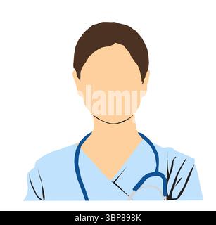 different occupational people profile collection Stock Vector