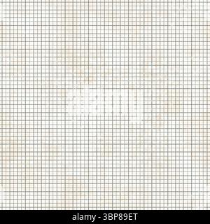 A pattern of squares, stylization of school math notebooks. Watercolor digital illustration. Seamless vintage background. Beige shades. The theme of s Stock Photo
