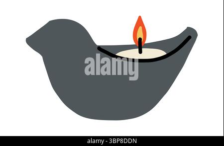 Various candle. Wax candle illustration. Soy wax candles in jar. Different shapes and sizes. Vector clipart collection. Stock Vector