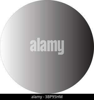 Grey Gradient Circle Abstract Sphere Background Vector Stock Vector