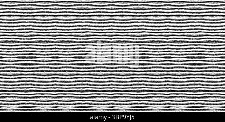 Horizontal lined seamless pattern with hand drawn ink textured stripes. Simple background with sketchy scribble stripes in black and white colors Stock Vector