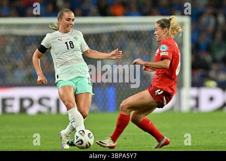 BERN, SWITZERLAND - JULY 18: Nadine Riesen of Switzerland is