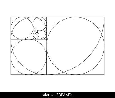 Golden ratio mockup. Method golden section frames. Fibonacci array ...