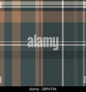 Elegant plaid pattern in muted tones. Classic tartan design ideal for backgrounds, textiles, or fashion projects. Versatile and timeless texture. Stock Vector
