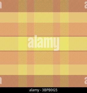 Warm, patterned textile featuring a plaid design with textured stripes in earth tones. Ideal for backgrounds, fabrics, or abstract design projects. Stock Vector