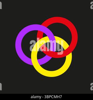 Circular pattern elements. Abstract ring design. Ornate round composition. Vector decorative motifs. Stock Vector