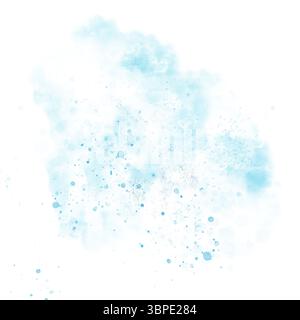Background with abstract spots. Digital watercolor illustration. A pattern with transparent splashes, isolated on a white background. Stylization of t Stock Photo