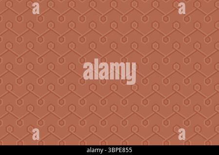 Hexagonal lattice pattern is being shown in flat style with nodes and lines, transparent background Stock Photo
