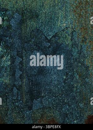 Dark green textured background showing signs of age and wear Stock Photo