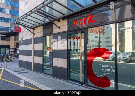 Exterior view of a Crit agency. The Crit group is a French temporary employment and airport ground handling company listed on the Paris stock exchange Stock Photo