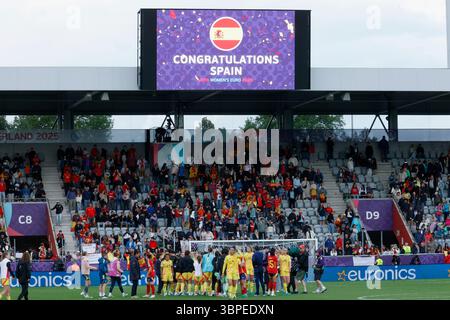 Thun, Schweiz. 07th July, 2025. Claudia Pina (Spanien, 20) (l) Goal