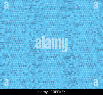 Abstract pattern of geometric shapes. Plain hexagon frames. Blue color tones. Small hexagon geometric shapes. Seamless pattern. Stock Vector