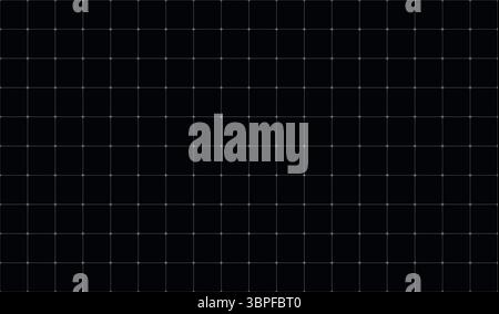 Black squared grid texture, graph paper, technical paper. Stock Vector