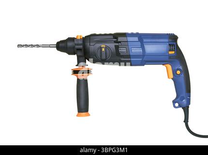 Power hammer drill - percussion perforator, isolated on white background Stock Photo
