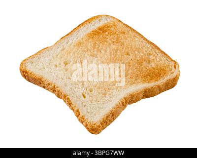 baked bread toast, isolated on white background with clipping path Stock Photo