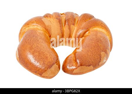 sweet bun bagel, isolated on white background with clipping path Stock Photo