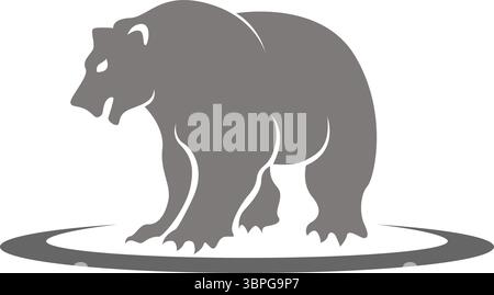 Bear logo icon design template Stock Vector
